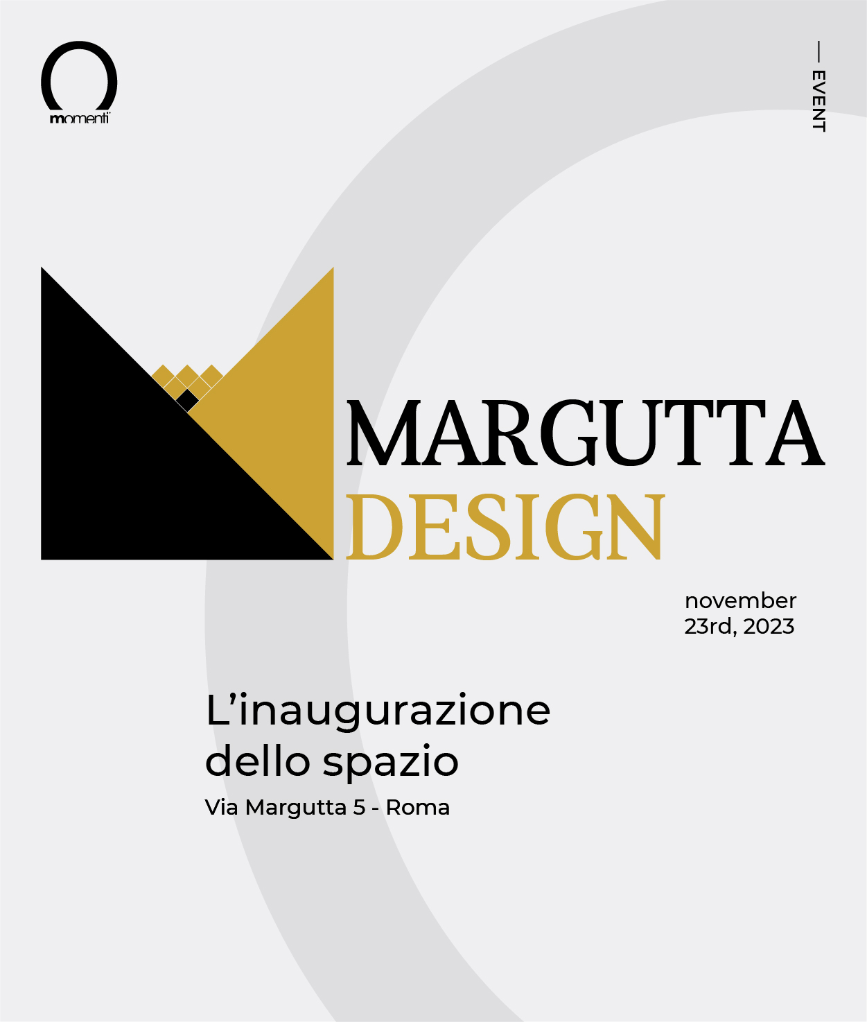 Margutta Design inaugura il suo nuovo spazio in collaborazione con Momenti - Momenti