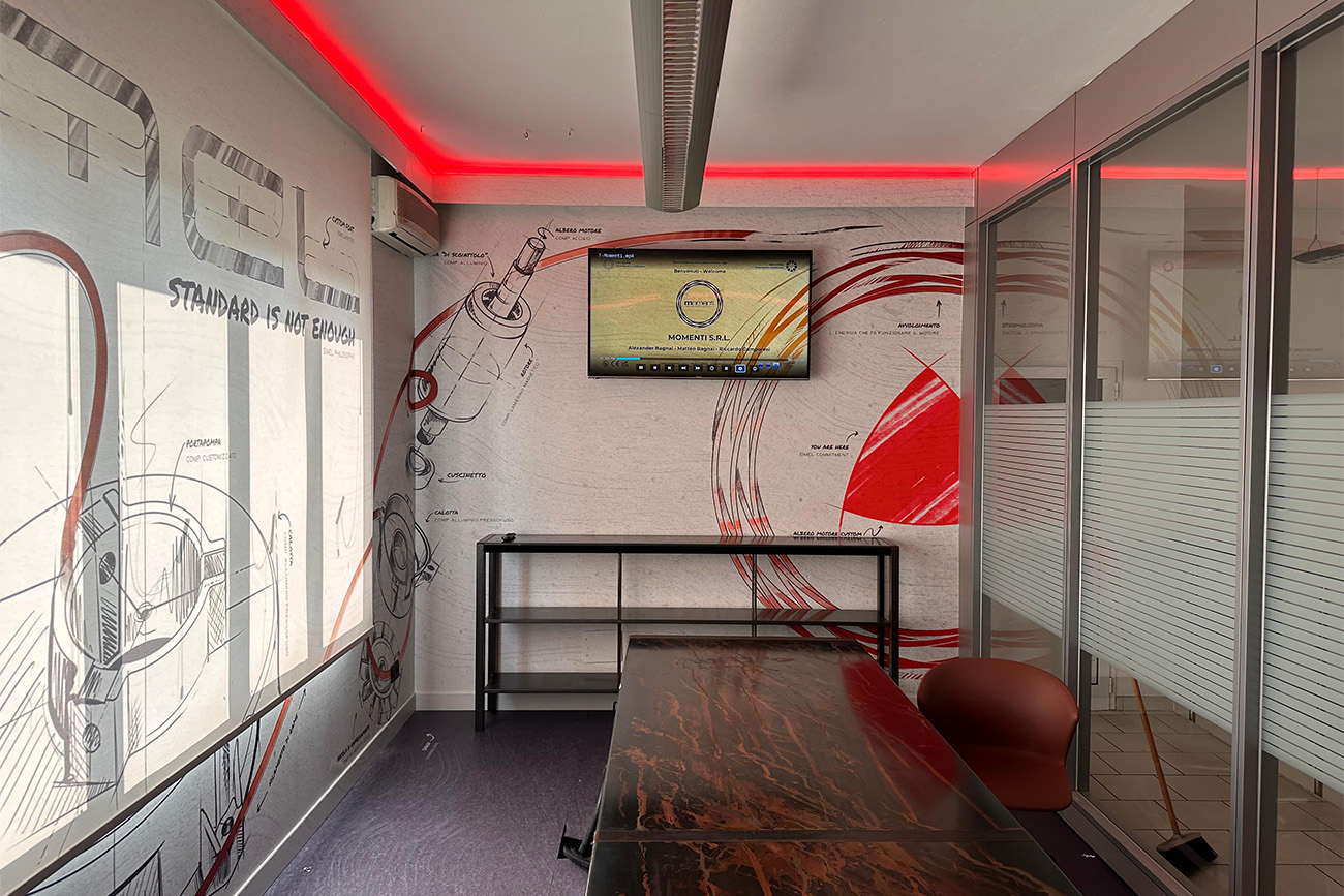 Design su misura per la sala riunioni di Simel | Momenti