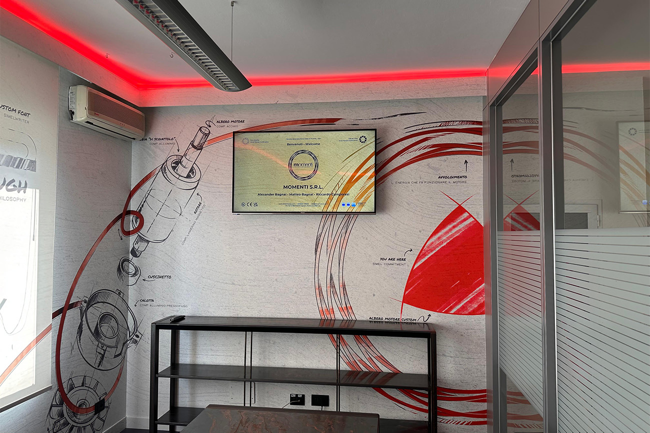 Design su misura per la sala riunioni di Simel | Momenti