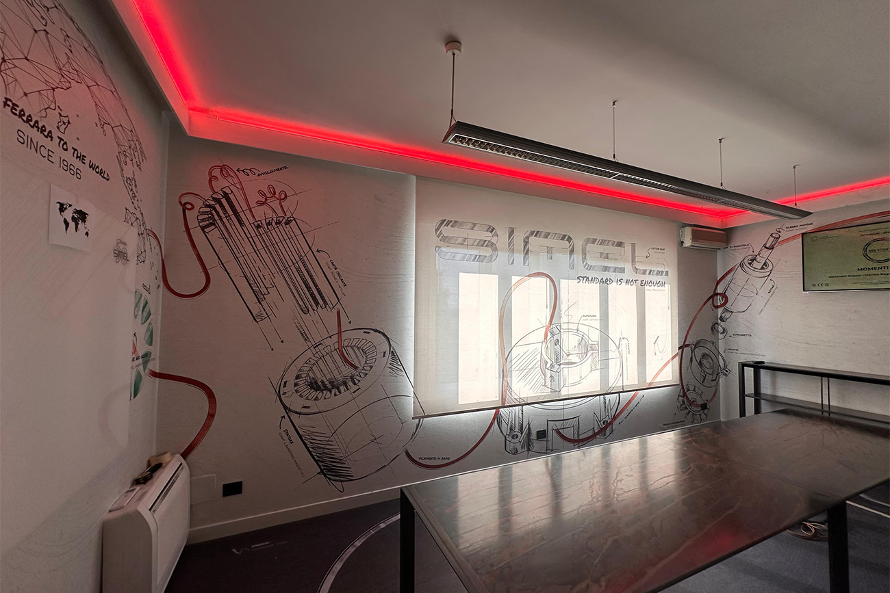 Design su misura per la sala riunioni di Simel | Momenti