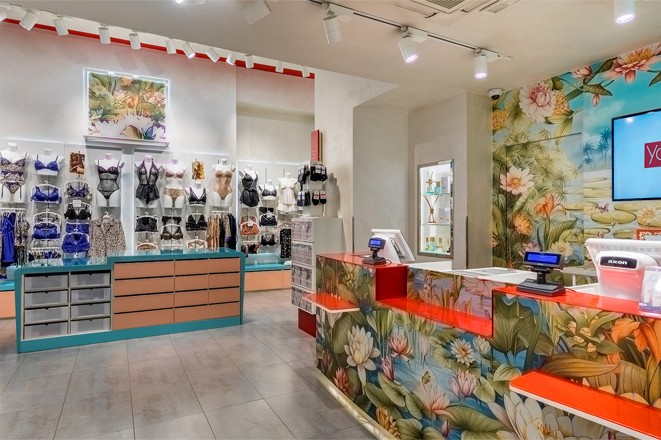 Restyling in Tecno Fiber per lo store di Yamamay | Momenti