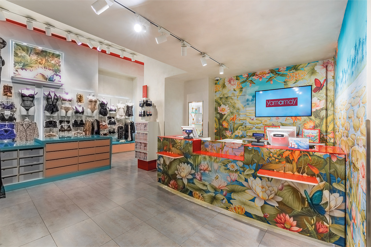 Restyling in Tecno Fiber per lo store di Yamamay | Momenti